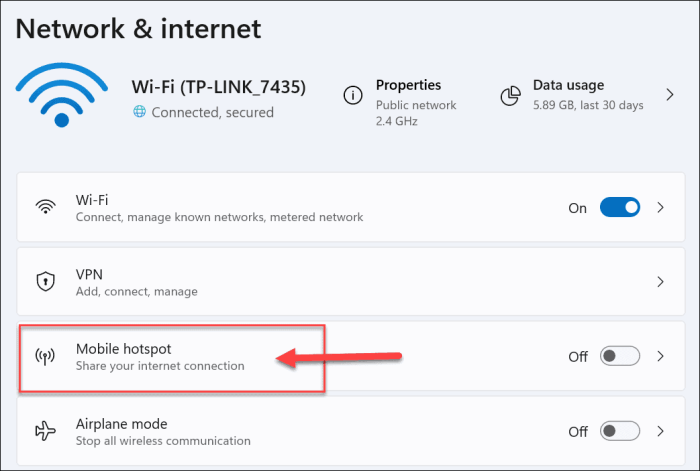 Hotspot mobile connect computer data usage connections saver enable tap turn screen go off back do