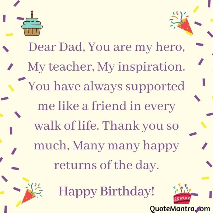 Birthday dad father wishes happy son message wish daughter sweet great dear love daddy first year small top taught happiness