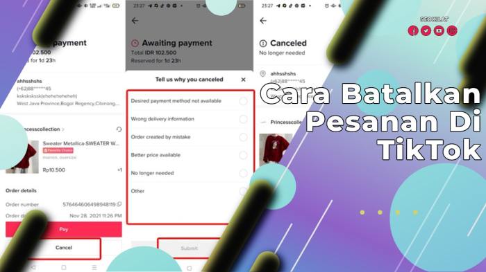 Kenapa Pesanan Di Tiktok Tidak Bisa Dibatalkan