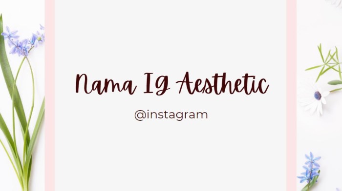 Nama Ig Kelas 9 Aesthetic