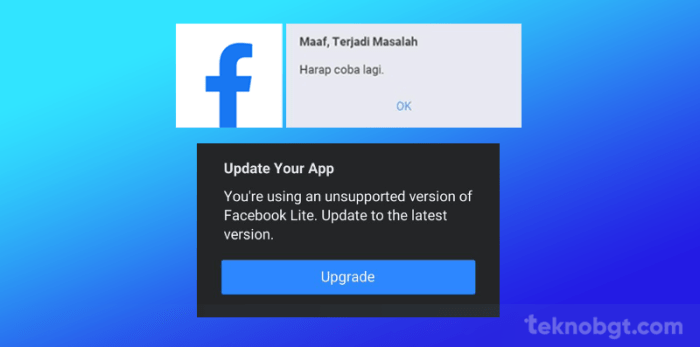 Laporkan Masalah Masuk Facebook Lite