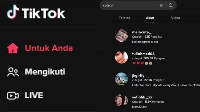 Nama Nama Tik Tok Aesthetic